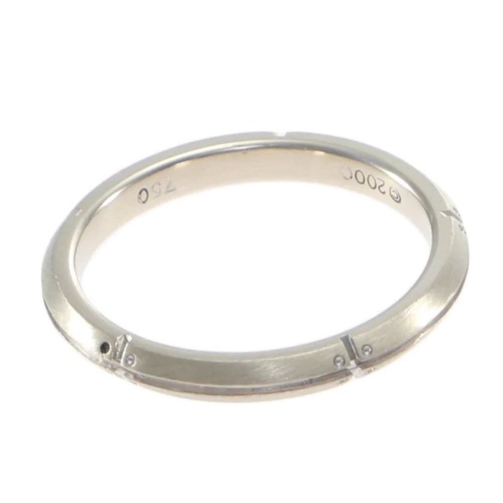 Tiffany & Co 18k White Gold  Streamerica Eternity  Band Ring Size 5